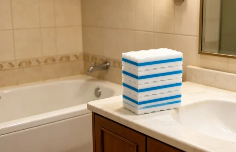 What Are the Secrets to Keeping Hotel Bathrooms Spotless with Magic Sponges?