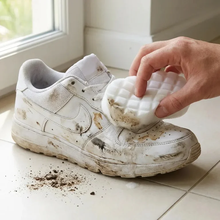 Keep Your White Shoes Looking Brand New with Just Water and a Magic Eraser