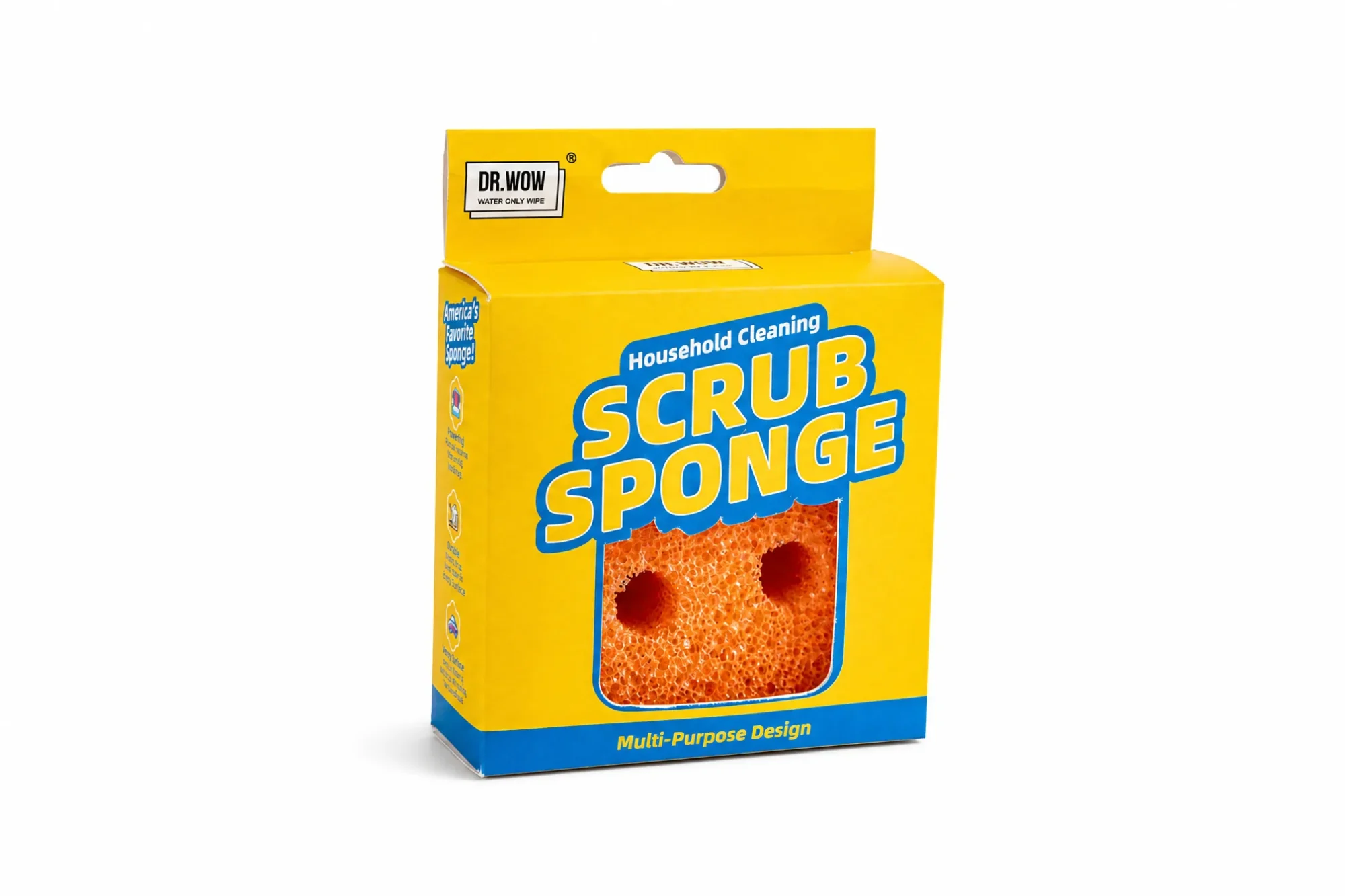 Euro Hook Box Retail Packaging for Melamine Sponges