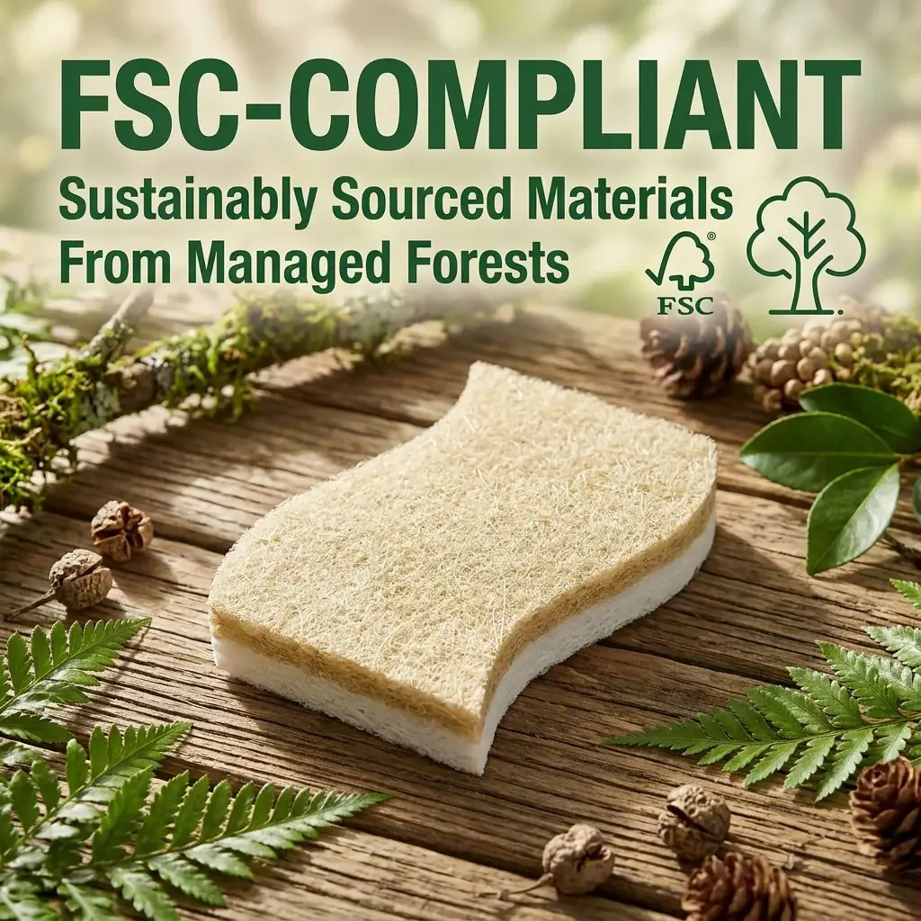 Sisal wood pulp sponge cloth for non-scratch dishwashing - natural cellulose cloth wholesale from FoamTech