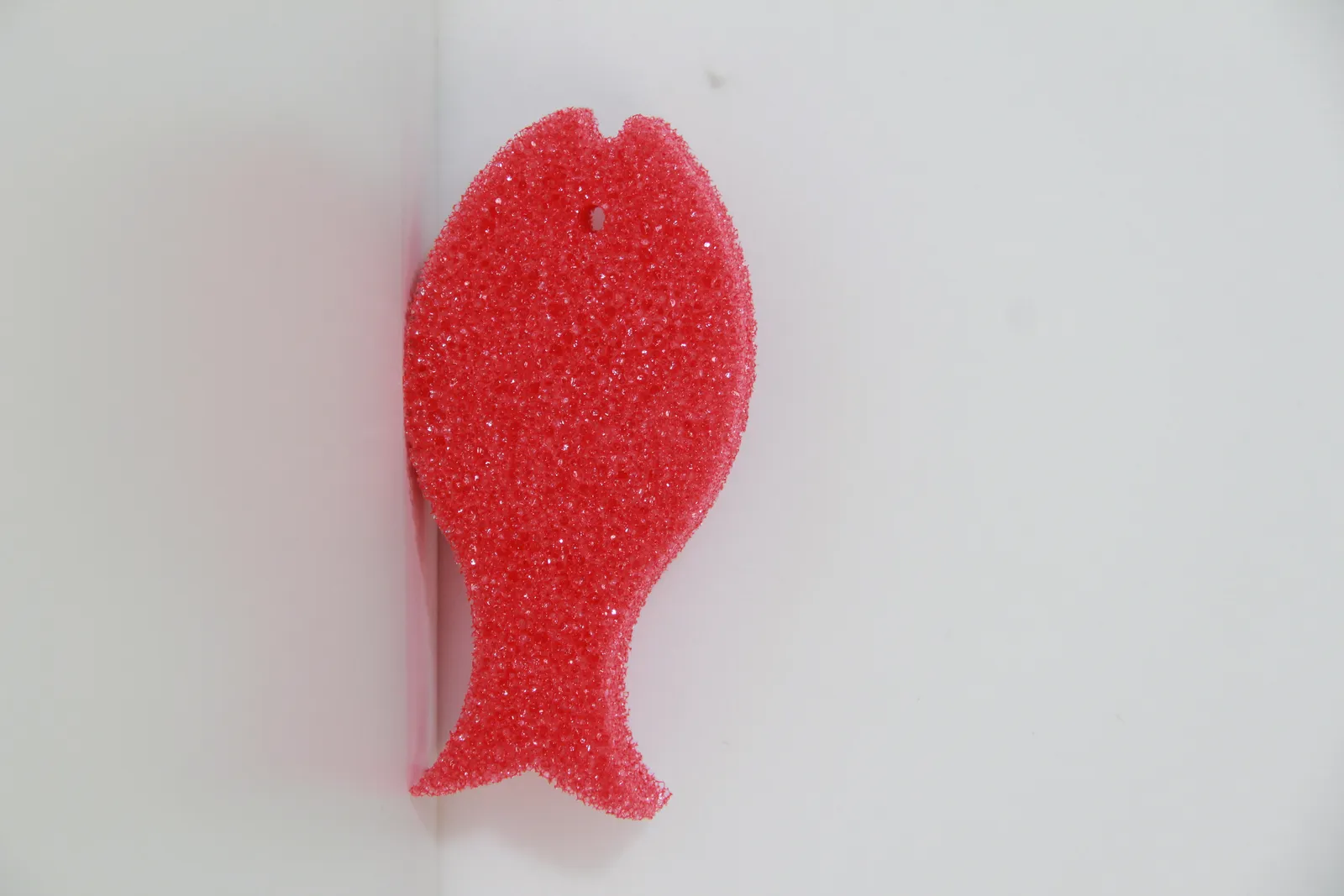 Temperature Scrub Sponge Fish Shape Red