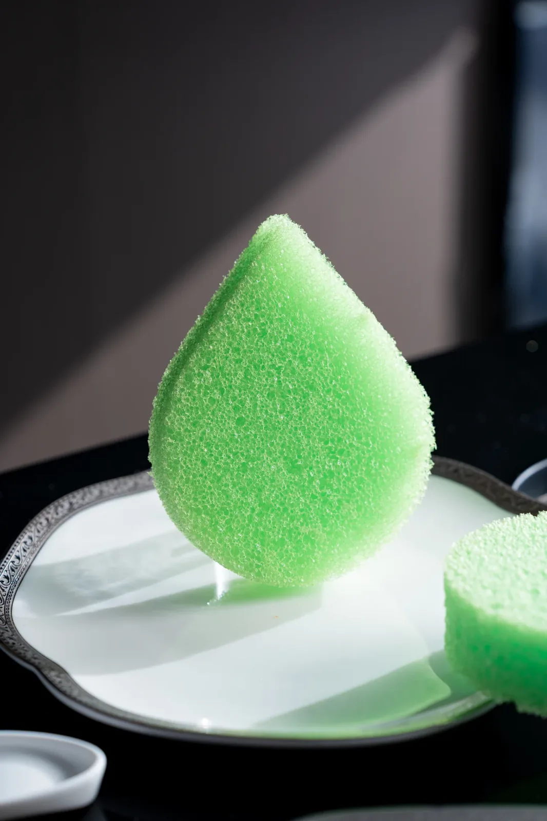 Temperature-sensitive scrub sponge in special shapes - smart foam kitchen sponge OEM from FoamTech
