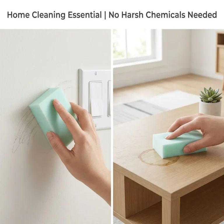 Wall Stain Remover Sponge On Painted Wall